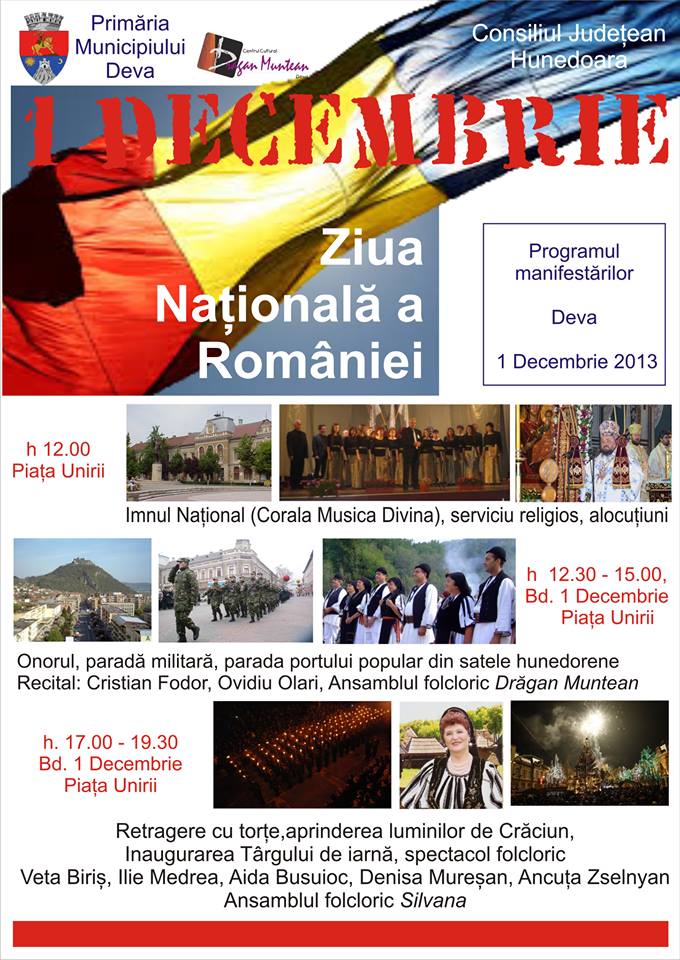 Veta Biriș cântă la Deva de Ziua Națională. Vezi programul manifestărilor