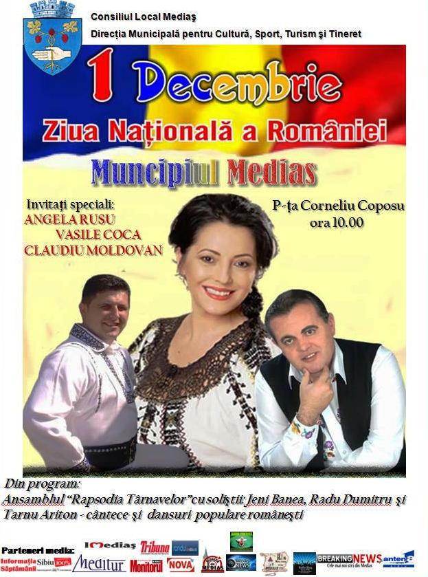 Angela Rusu cântă la Mediaș, de 1 Decembrie. 6000 de sarmale vor fi pregătite cu ocazia Zilei Naționale a României