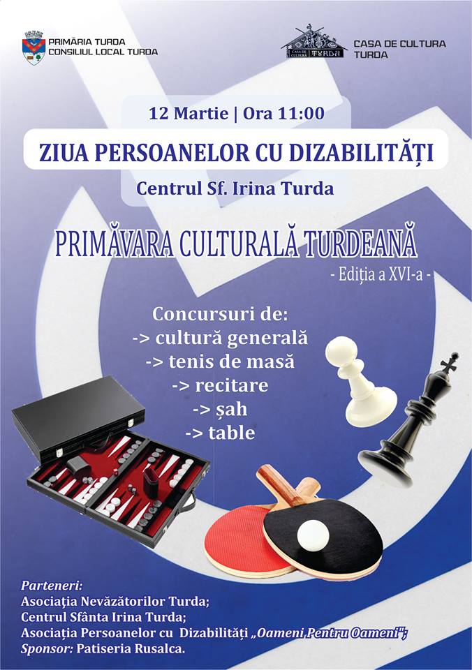 Ziua Persoanelor cu Dizabilități marcată la Primăvara Culturală Turdeană
