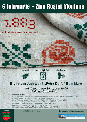 Ziua Roșiei Montane, marcată și în Baia Mare (joi, 6 februarie)