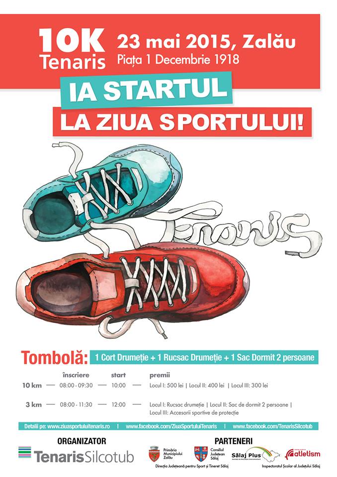 A 5-a a ediție a Zilei Sportului se va desfășura sâmbătă în Zalau