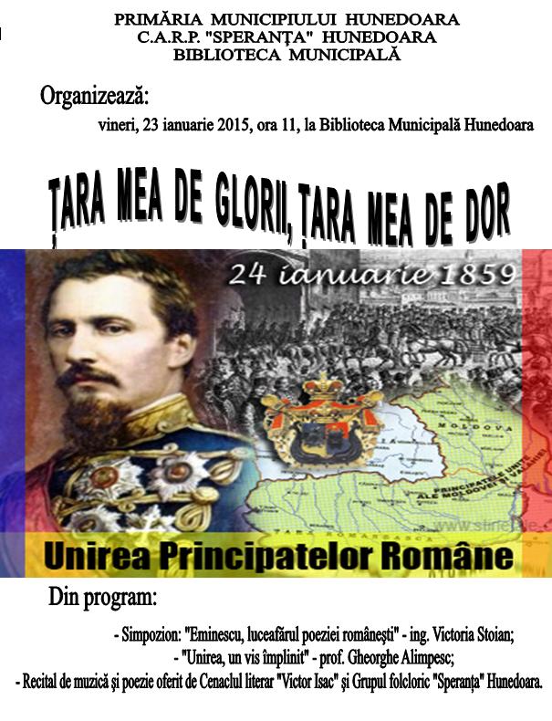 Spectacol organizat în Hunedoara, cu ocazia Zilei Unirii