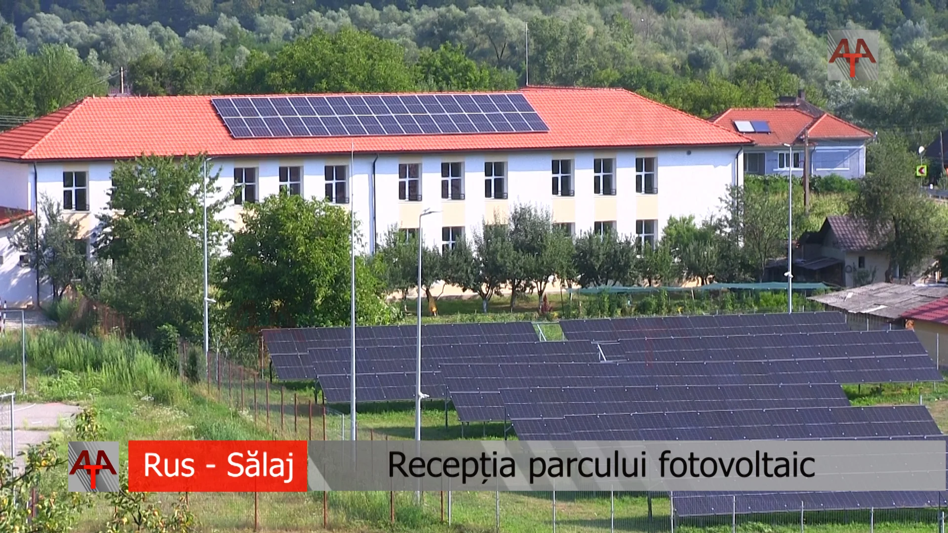 (VIDEO) Recepția și punerea în funcțiune a parcului fotovoltaic de 98 KW din Rus