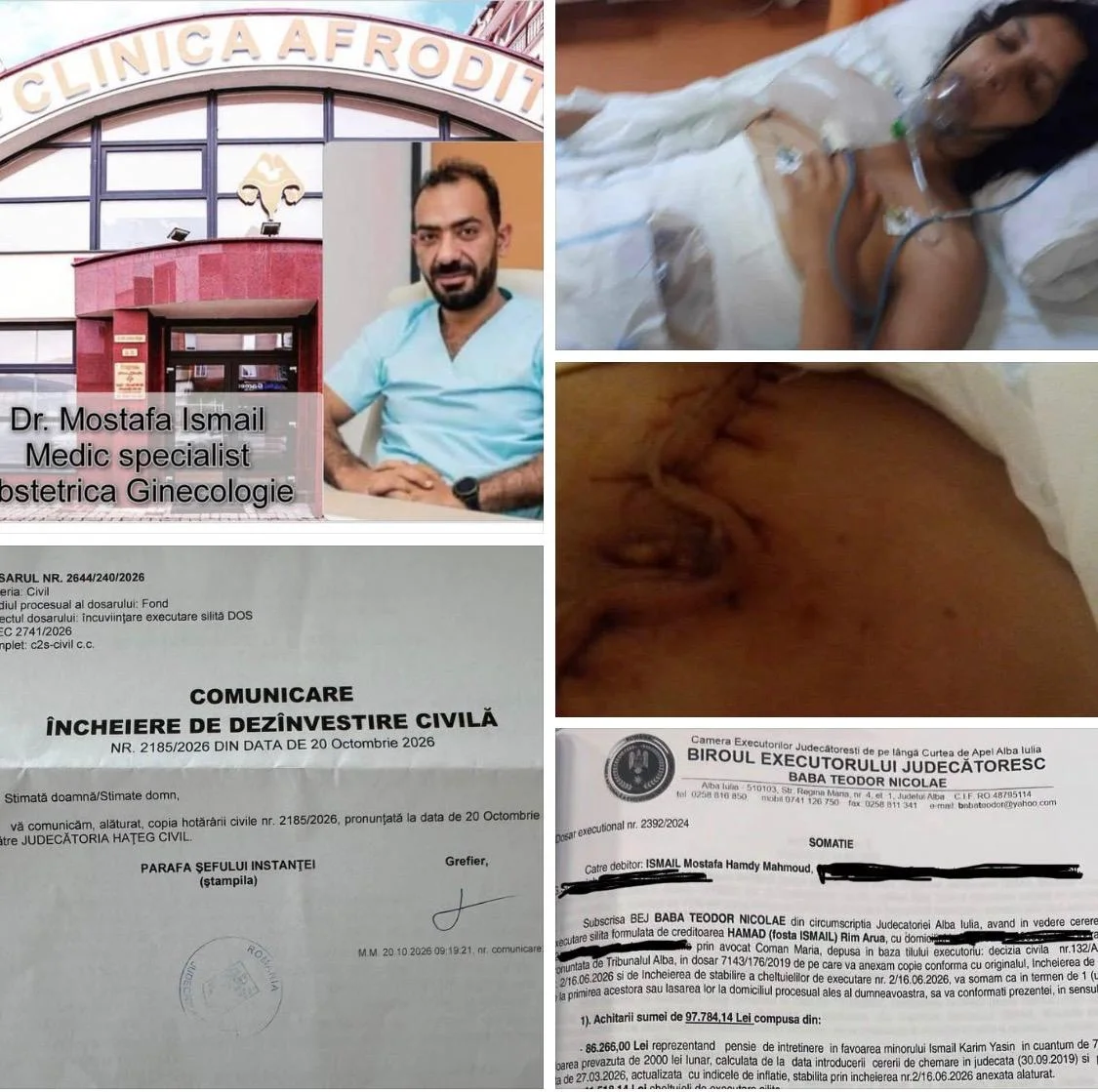 SCANDAL URIAȘ! Medicul Mostafa Ismail și clinicile Afrodita, în vizorul executărilor silite!